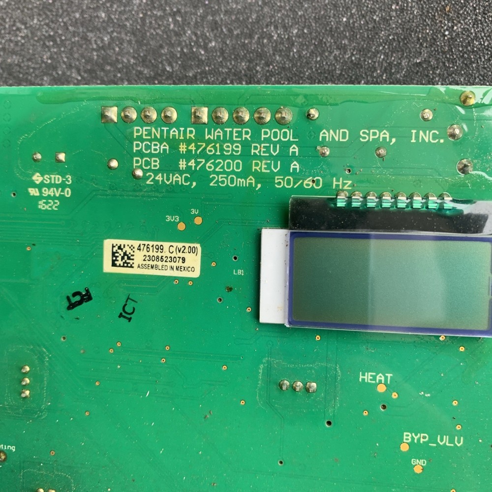Pentair MasterTemp Heater Control Board PCB, Six Button