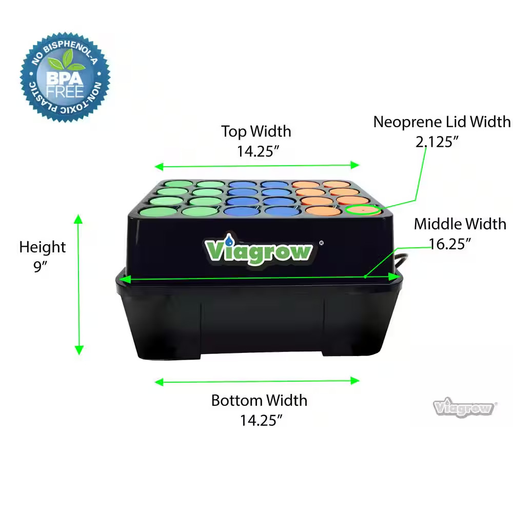 24- Site Aeroponic Clone Machine, 1-Pack