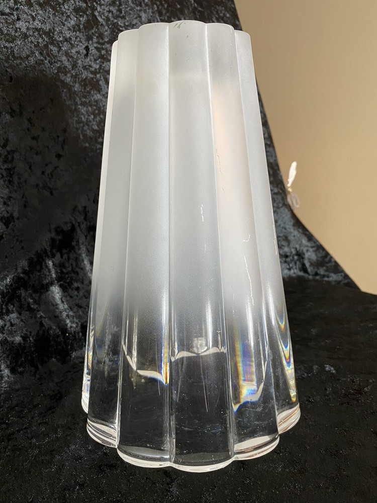 Crystal & Frosted Vase