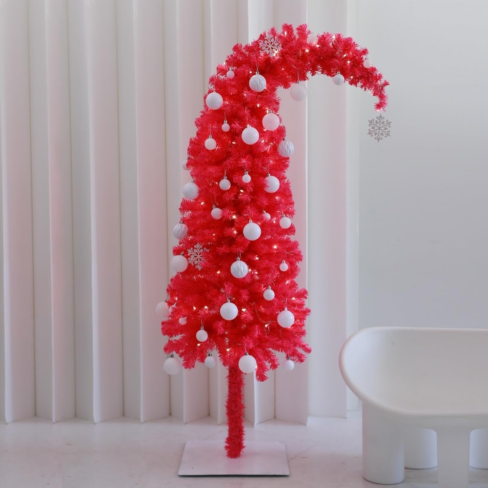 5ft Prelit Pink Valentines Day Spring Christmas Tree Decorations with 150 Dua...