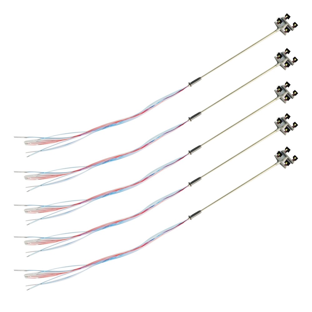 5PCS 1:100 LED Lighting Tower Building Scenery Layout Model Display Accessories