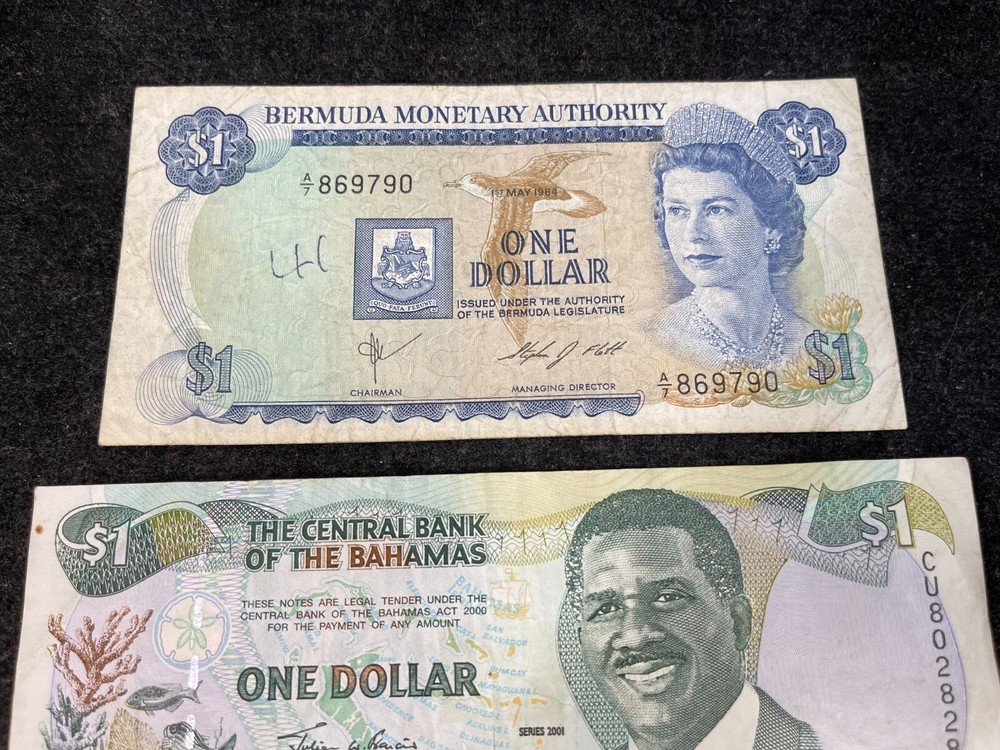 Carribean Countries 3 Banknotes Lot Great Condition