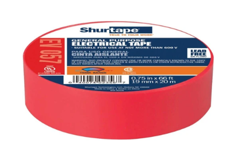 Electrical Tape Red 3/4"