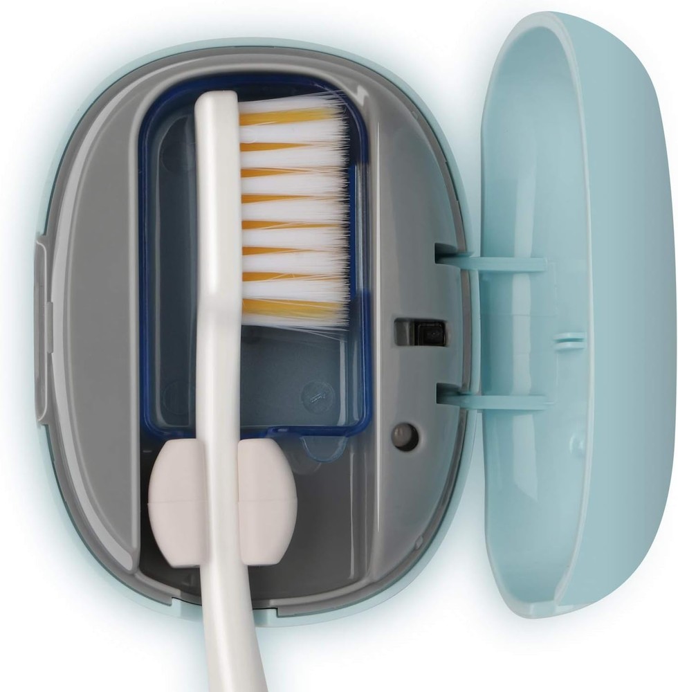 Automatic Toothbrush Holder with UVC Sanitization