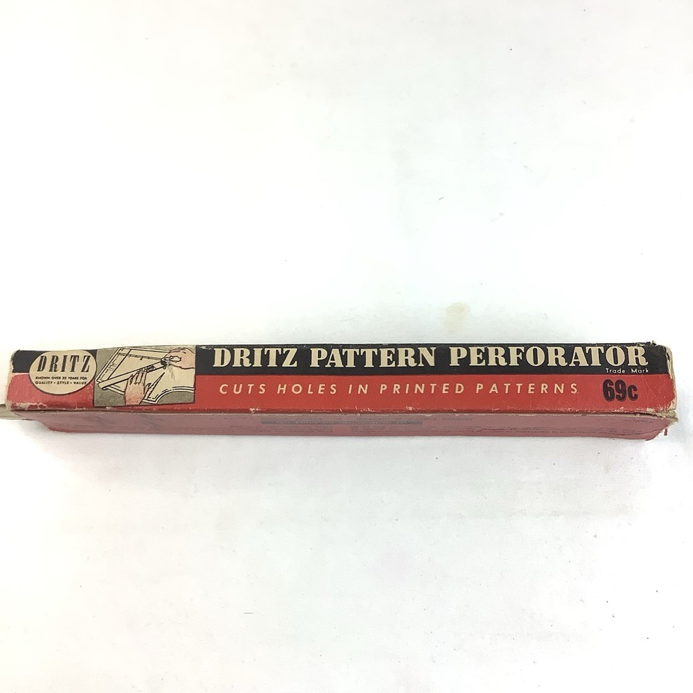 Dritz Pattern Perforator Vintage Sewing Tool Cuts Holes In Printed Patterns