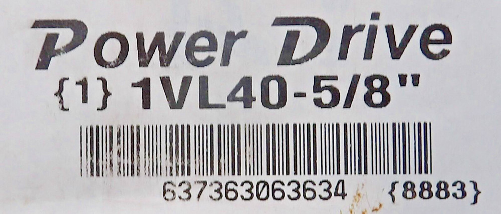 Power Drive 1VL40-5/8" Variable Pitch Sheave