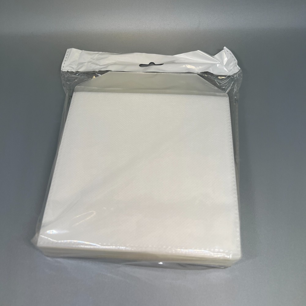 50-PACK CLEAR CPP DOUBLE CD/DVD SLEEVE WITH FLAP, CPPSLV-W/FLAP-DOUBLE