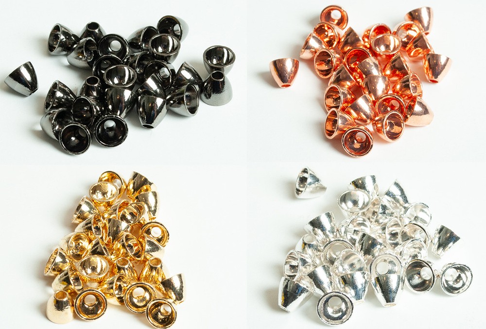 Blue WIng Olive Tungsten Cones for Fly Tying - 25 Pack