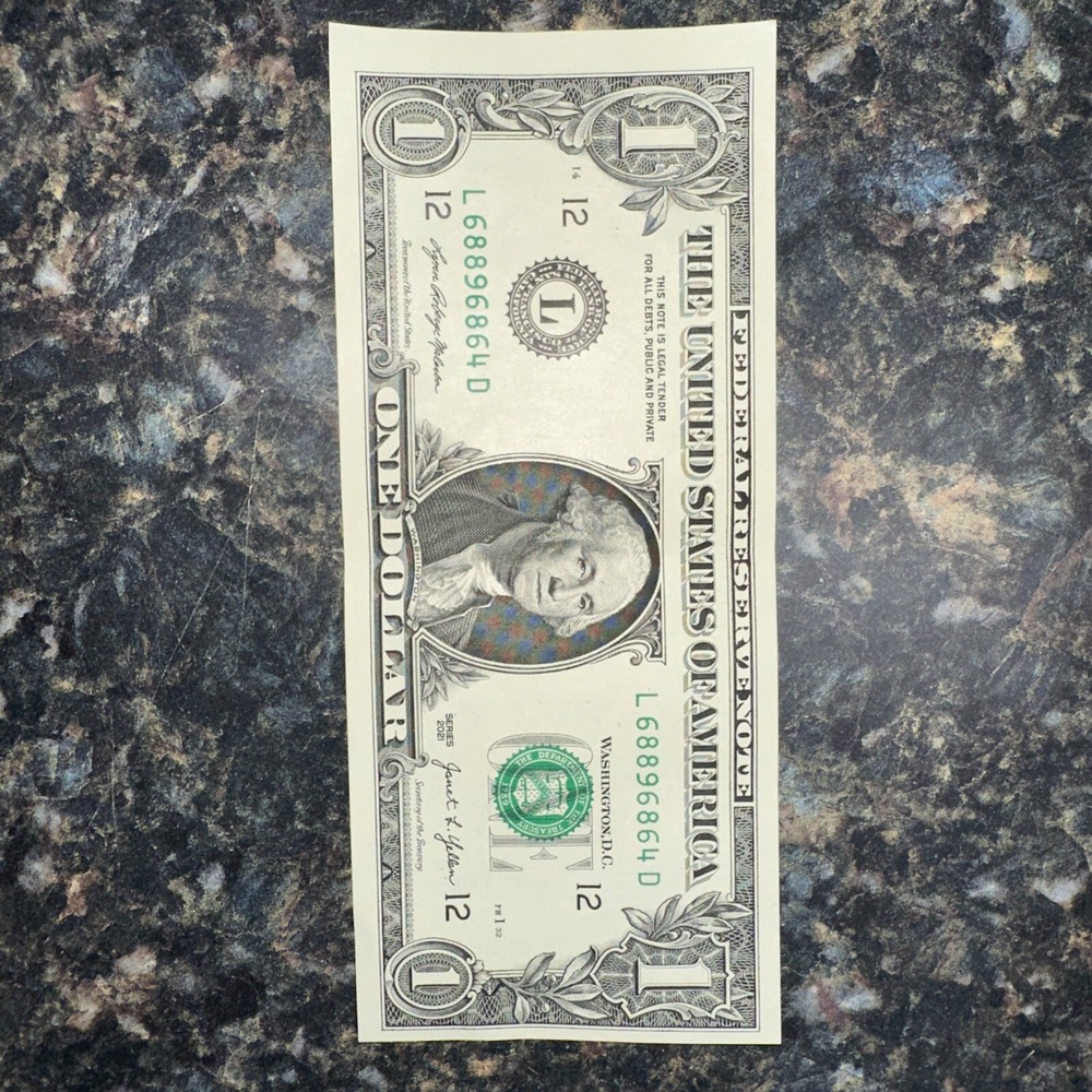 $1 Dollar Bill Error Print Series 2021