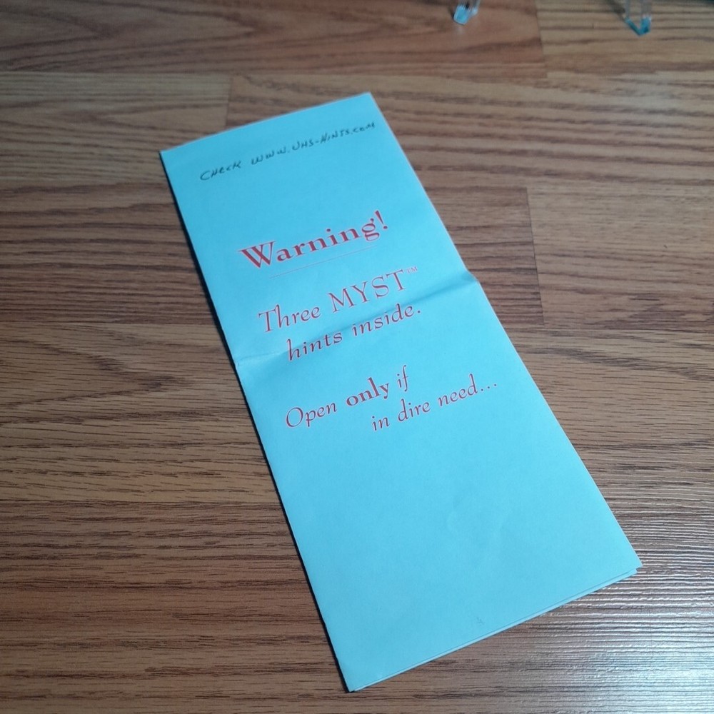 MYST PC Windows Computer CD Rom Award Winning Game with Windows 95 Users Manual