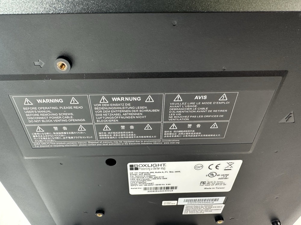BoxLight P5 WX31NST 3LCD Projector Tested/working