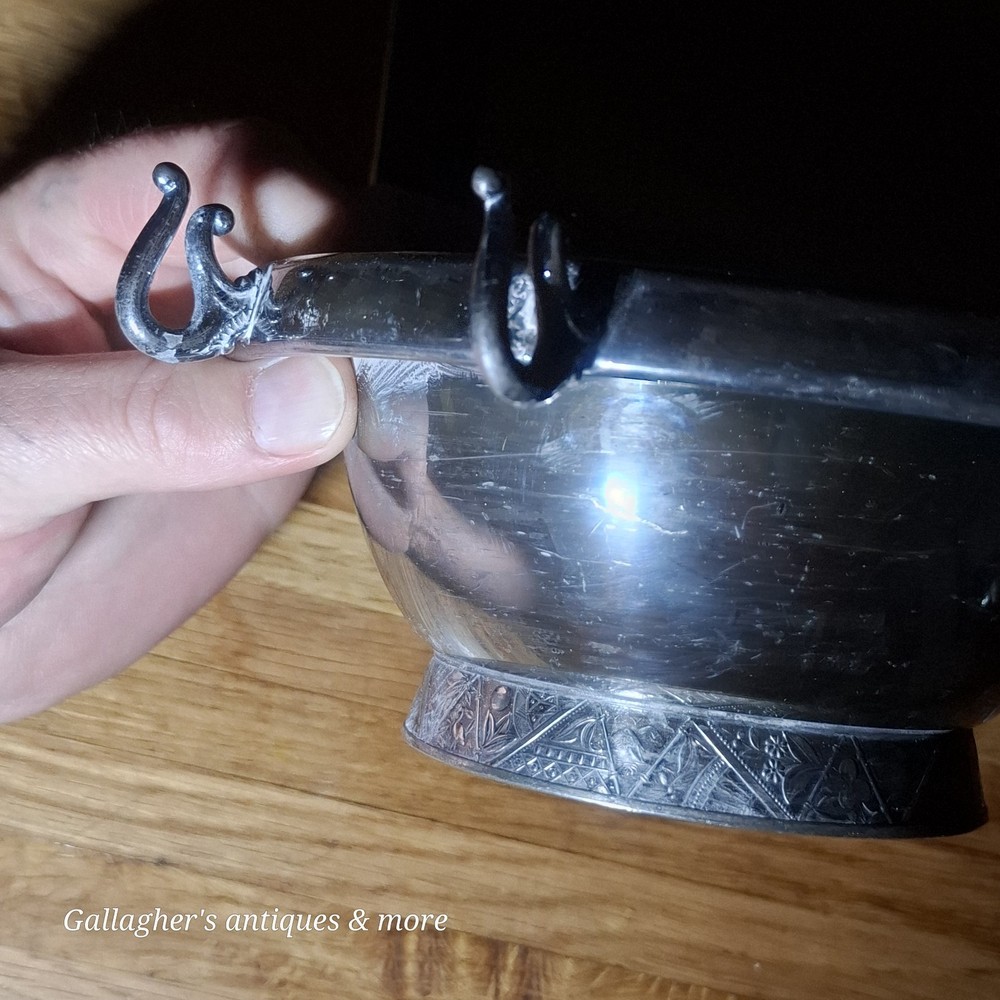 Antique Hartford Silver Plate Pickle Castor Dish