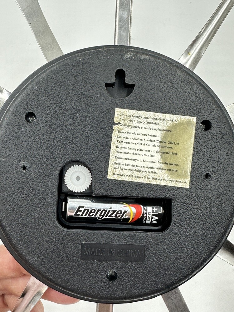 Kitchen Utensils Kitsch Clock Cool Unique Clock Retro Tested Works