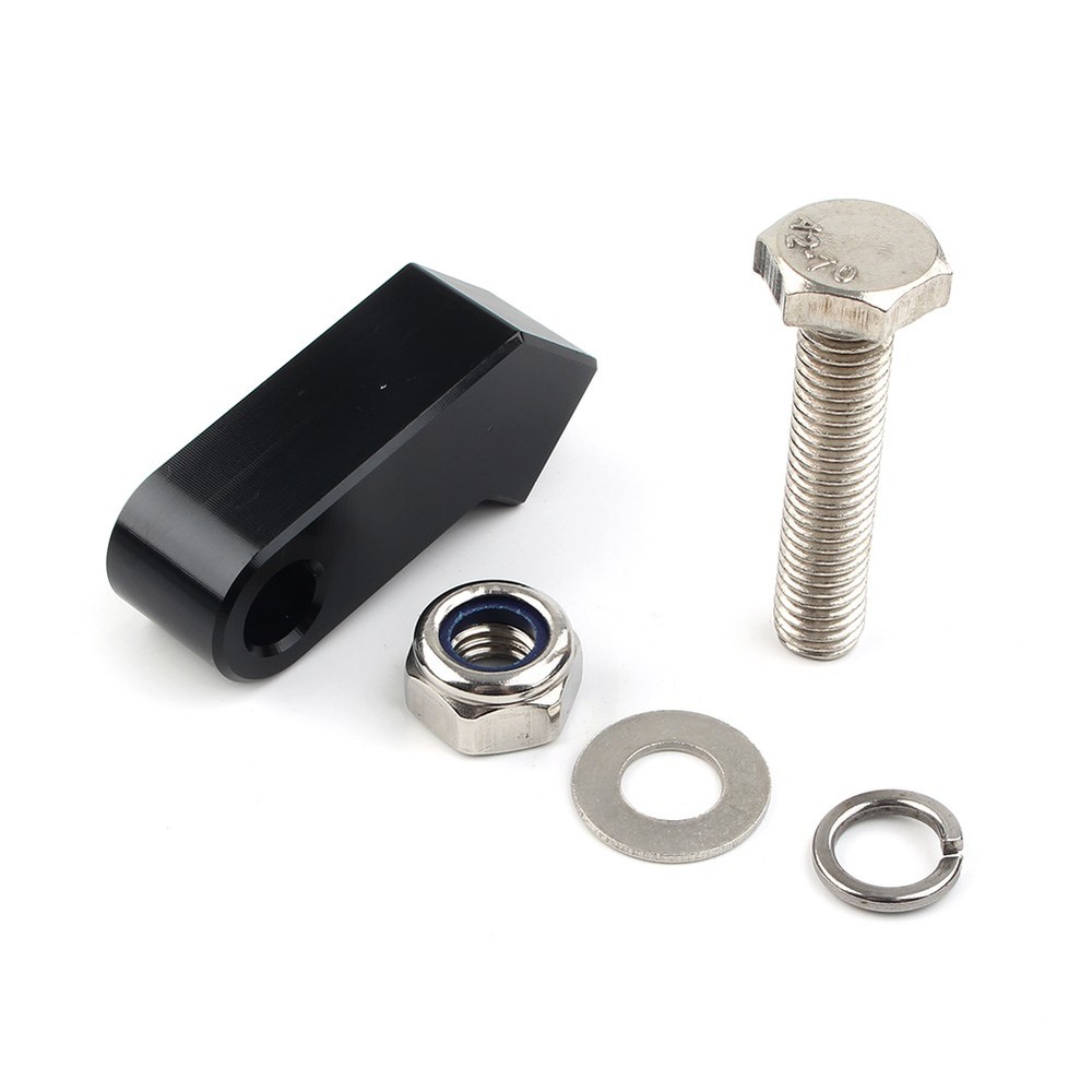 Black Headlight Mounting Block Bracket For Harley Custom Headlight Mount