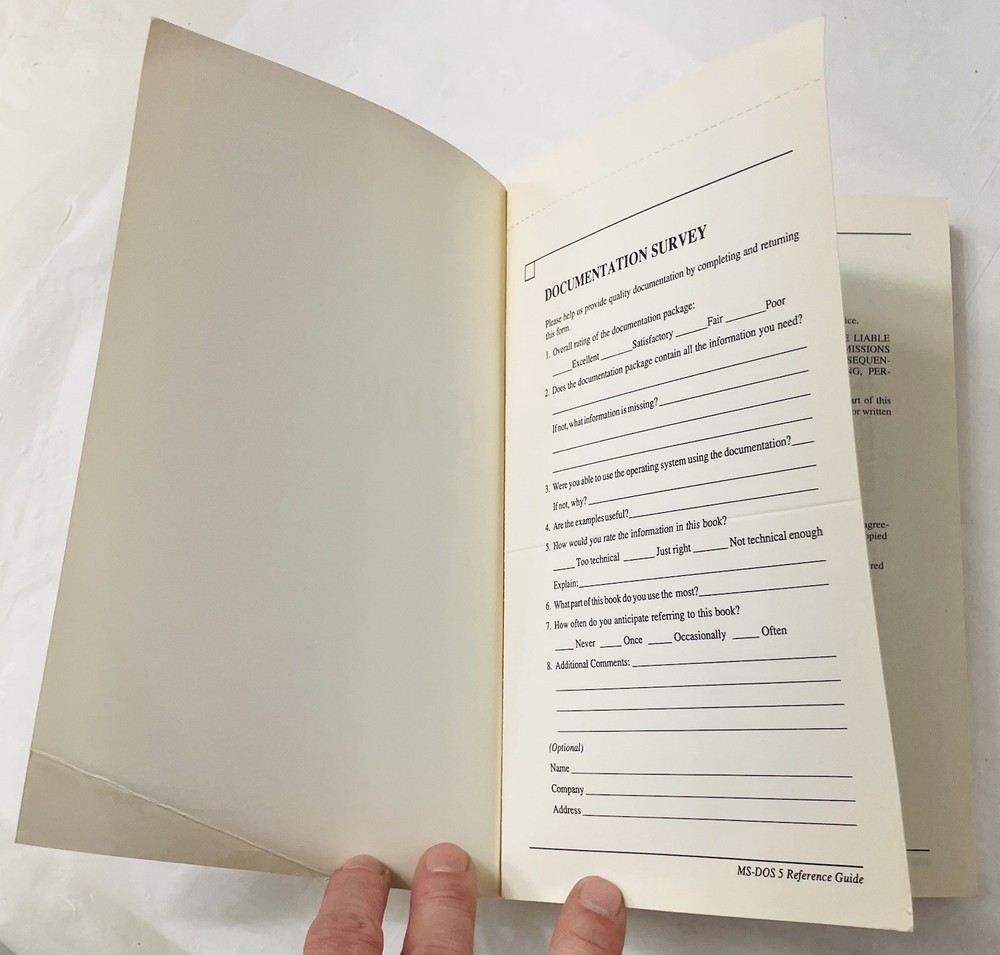 MS-DOS Version 5 Reference Guide Compaq Vintage Softcover User Manual PC DOS VG