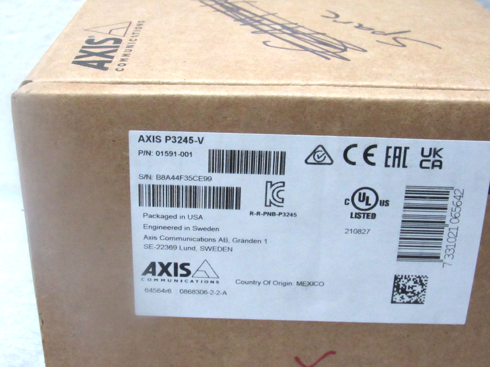 Axis P3245-V Network Camera 01591-001 [CTOKC]