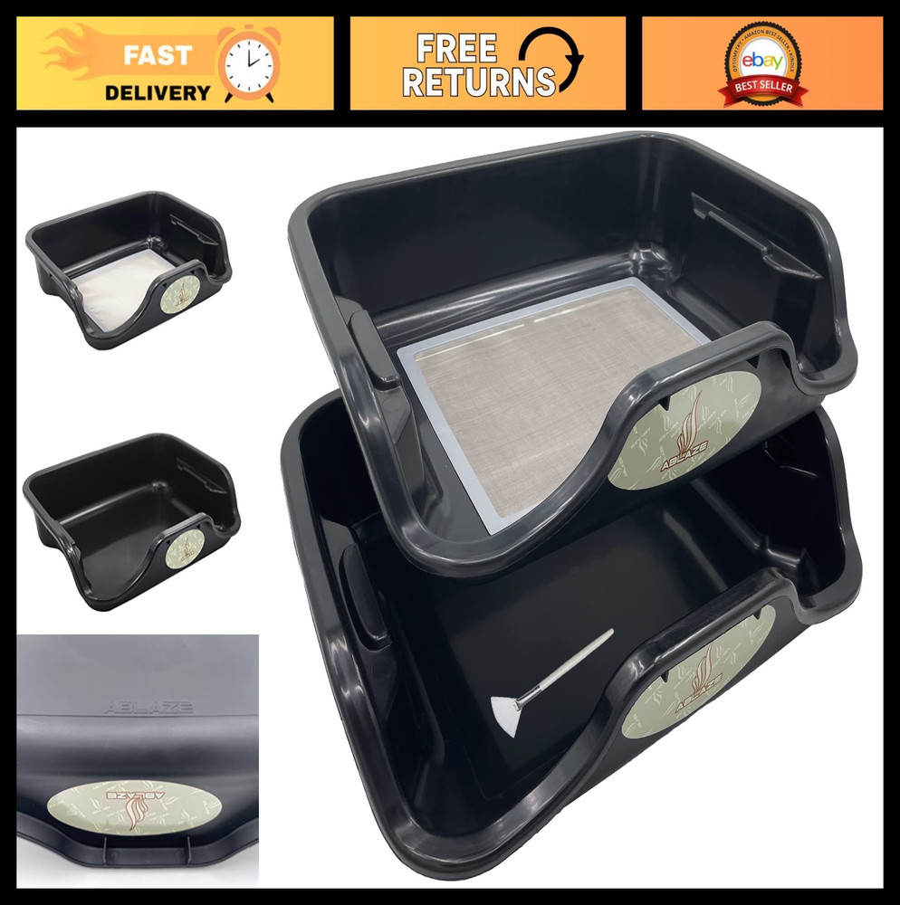 Replaceable 150 Micron Screen Ablaze Tray for Efficient Herb Straining & Sifting