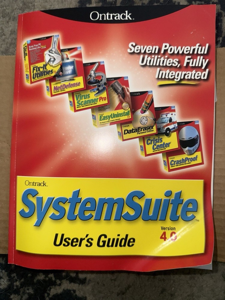 Ontrack SystemSuite 4.0 Windows 95/98/2000/XP/NT, User Guide PC CD Rom, Diskette