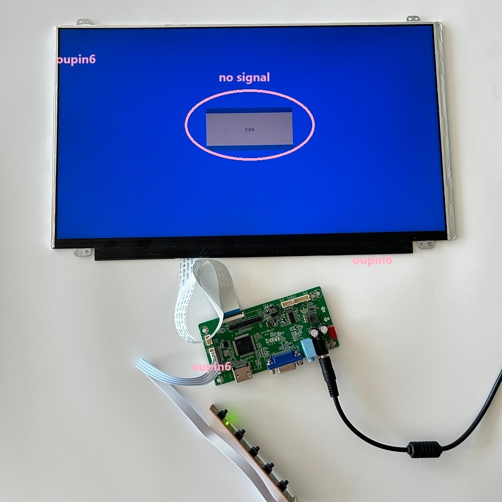 PS PC 15.6" Screen 1366X768 panel LED DIY + EDP Controller board KIT VGA HDMI