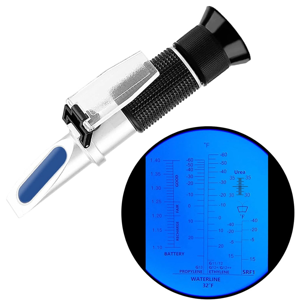 Antifreeze Refractometer in Fahrenheit 4 in 1 Antifreeze Tester Coolant Refracto