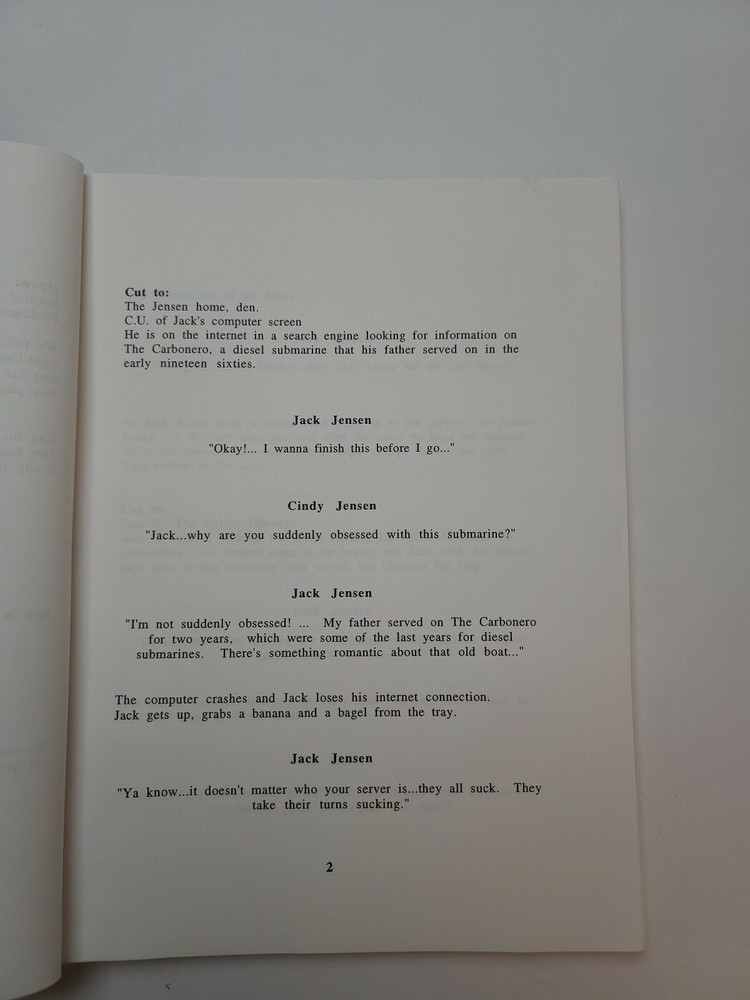 THE CARBONERO / Michael Gavin & Brian Kelley, 1990's Unproduced Screenplay
