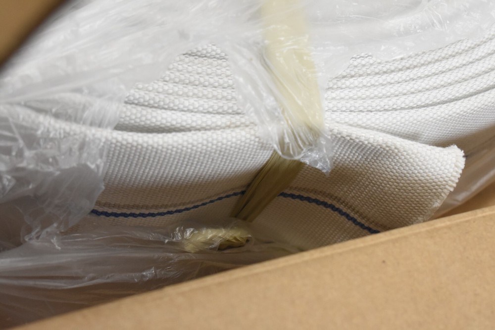 Dixon Mill Hose Uncoupled 3-3/4" 100 ft 2 Jacket White Fire Hose Replacement