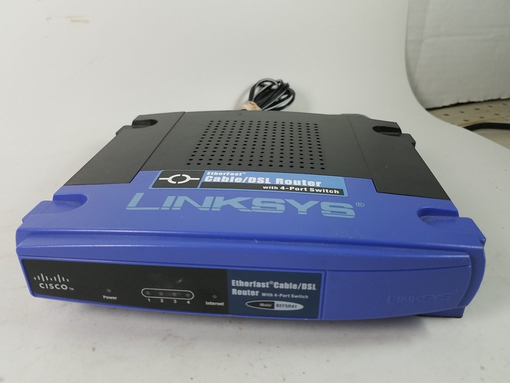 Linksys EtherFast Cable DSL Router 4-Port Switch BEFSR41 ver.4.3