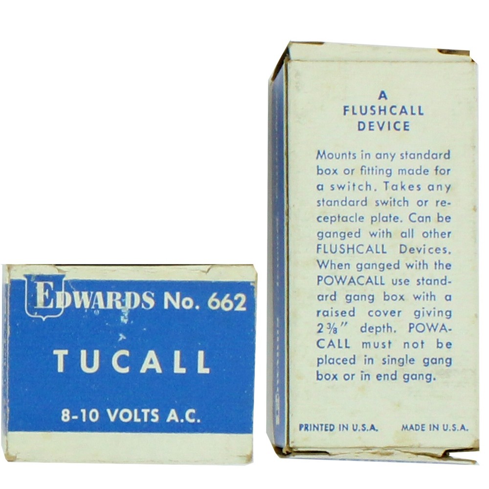 EDWARDS 662 Compact Flush Strap Mounted Buzzer 8-10VAC