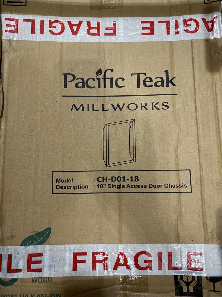 Pacific Teak Millworks CH-D01-18 18” Single Door Chassis.