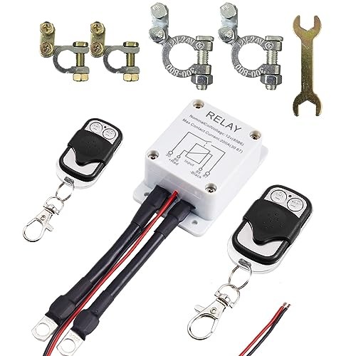 Remote Battery Disconnect Switch,DC12V 200A Wireless Remote Control ABS switch