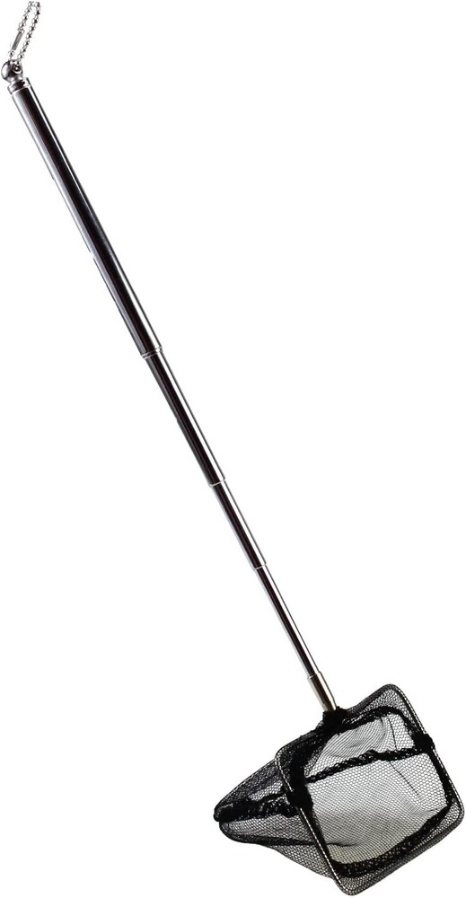 Aquarium net extendable handle cleaning