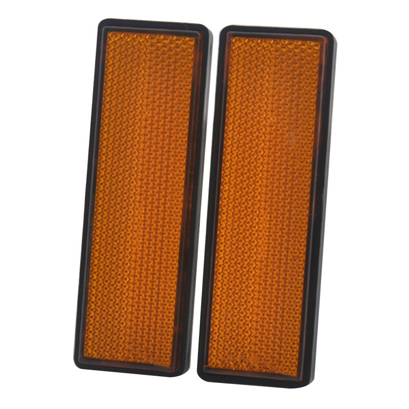 2pcs Amber Front Fork Leg Reflective Reflector Strips Universal For Ducati ATV