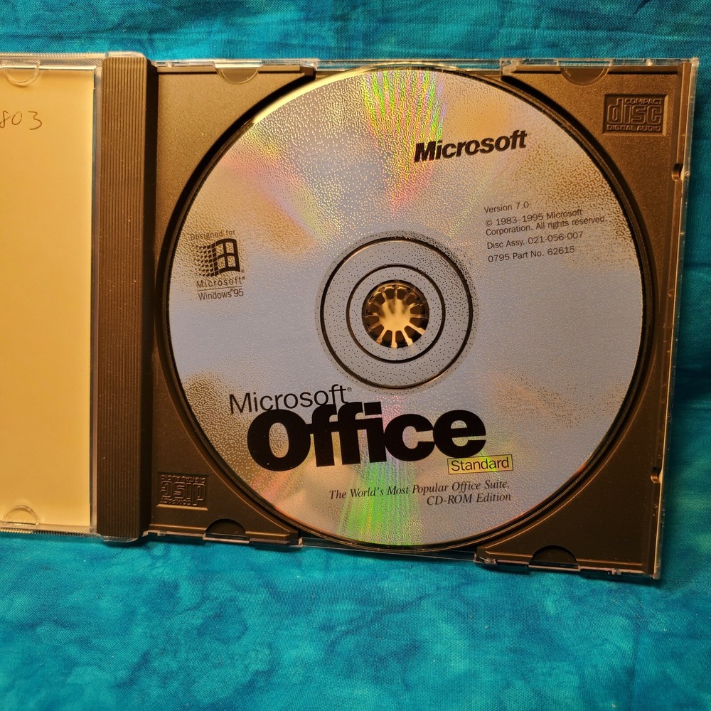 Vintage Microsoft Office Standard With key Windows 95