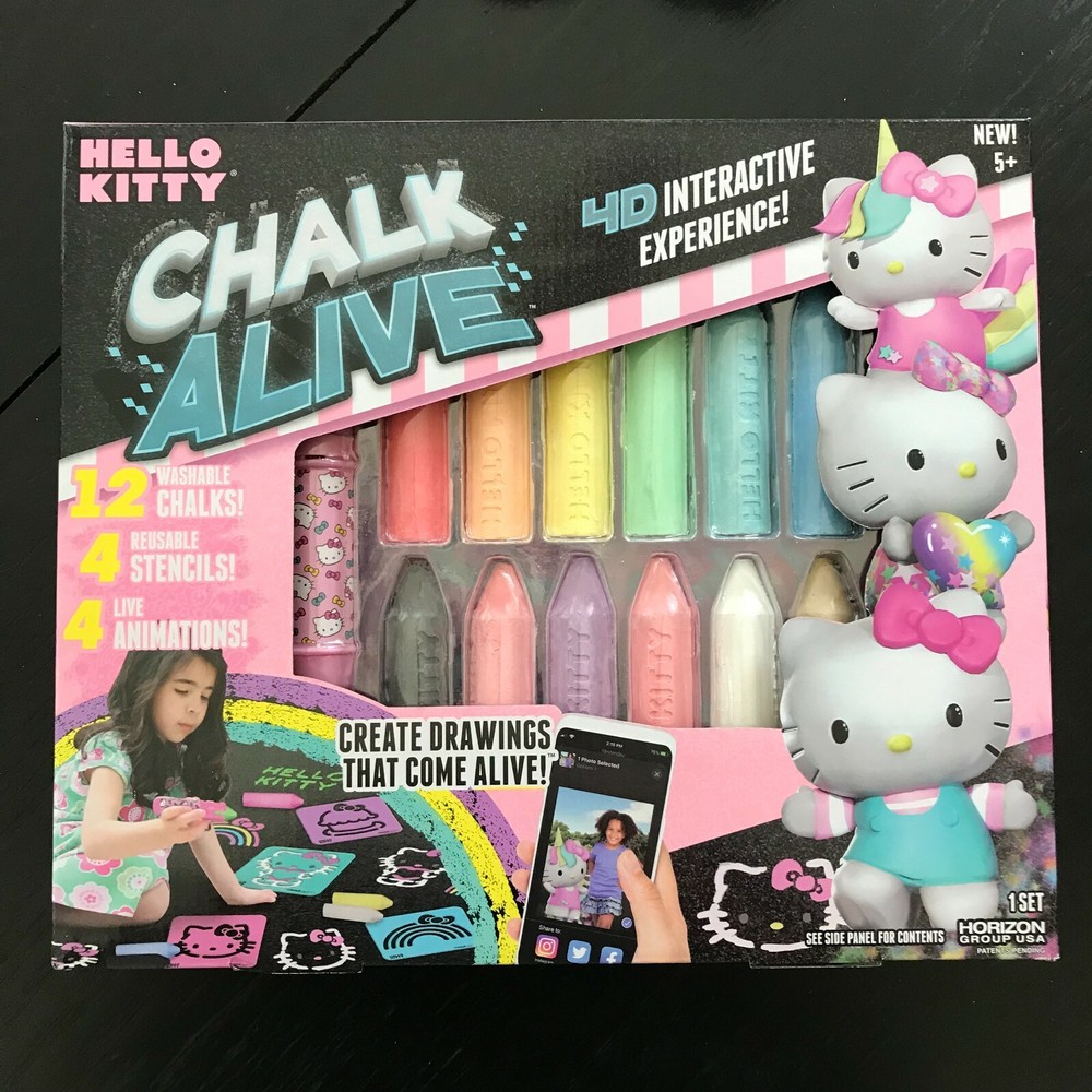 Hello Kitty Chalk Alive 4D Interactive Experience Art Set