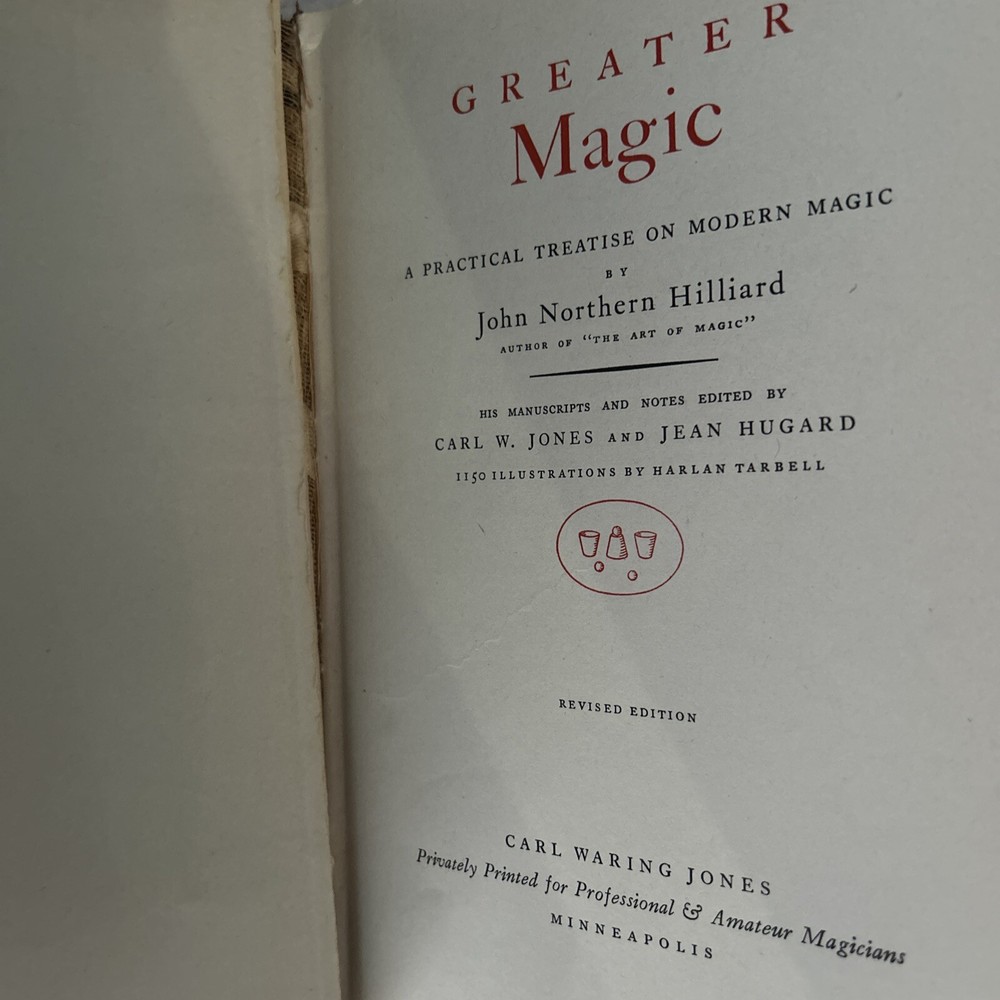 Signed Greater Magic: John Hilliard (Revised Edition-Fourth Impression)