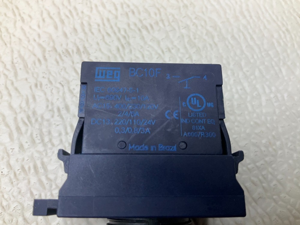 WEG BC01F Red Illuminated Momentary Push Button BCO1F (TSC)