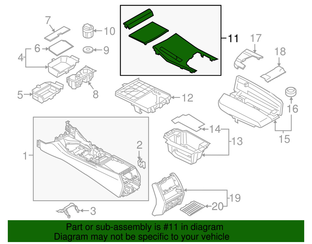 Genuine BMW Shift Panel 51-16-9-391-278