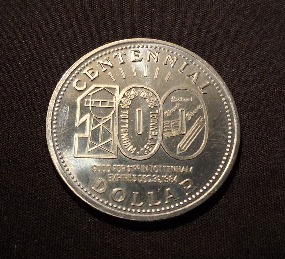 1984 Tottenham, ON Centennial Trade Dollar