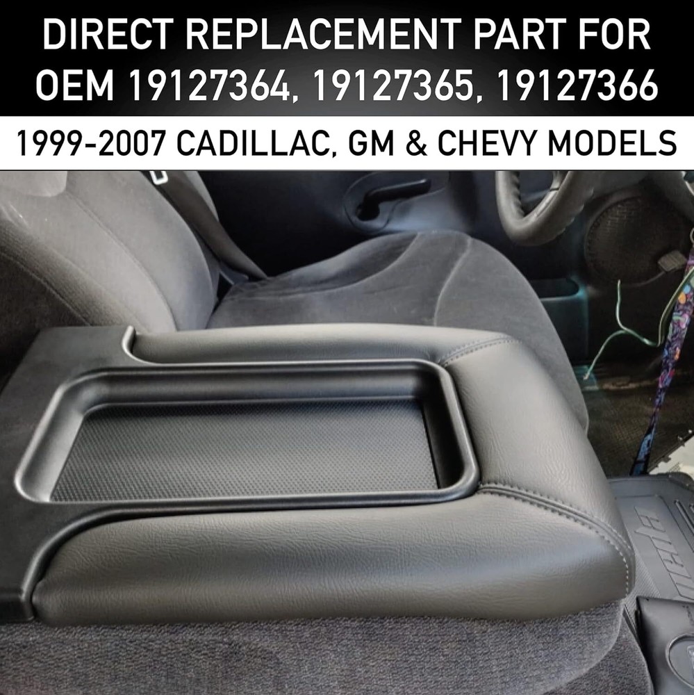 EcoAuto Center Console Lid Replacement Kit for 99-07 Silverado, Avalanche,.