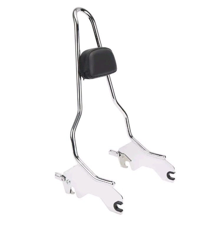 Chrome Quick Release Detachable Passenger Backrest for Sport Glide FXLR 2018+