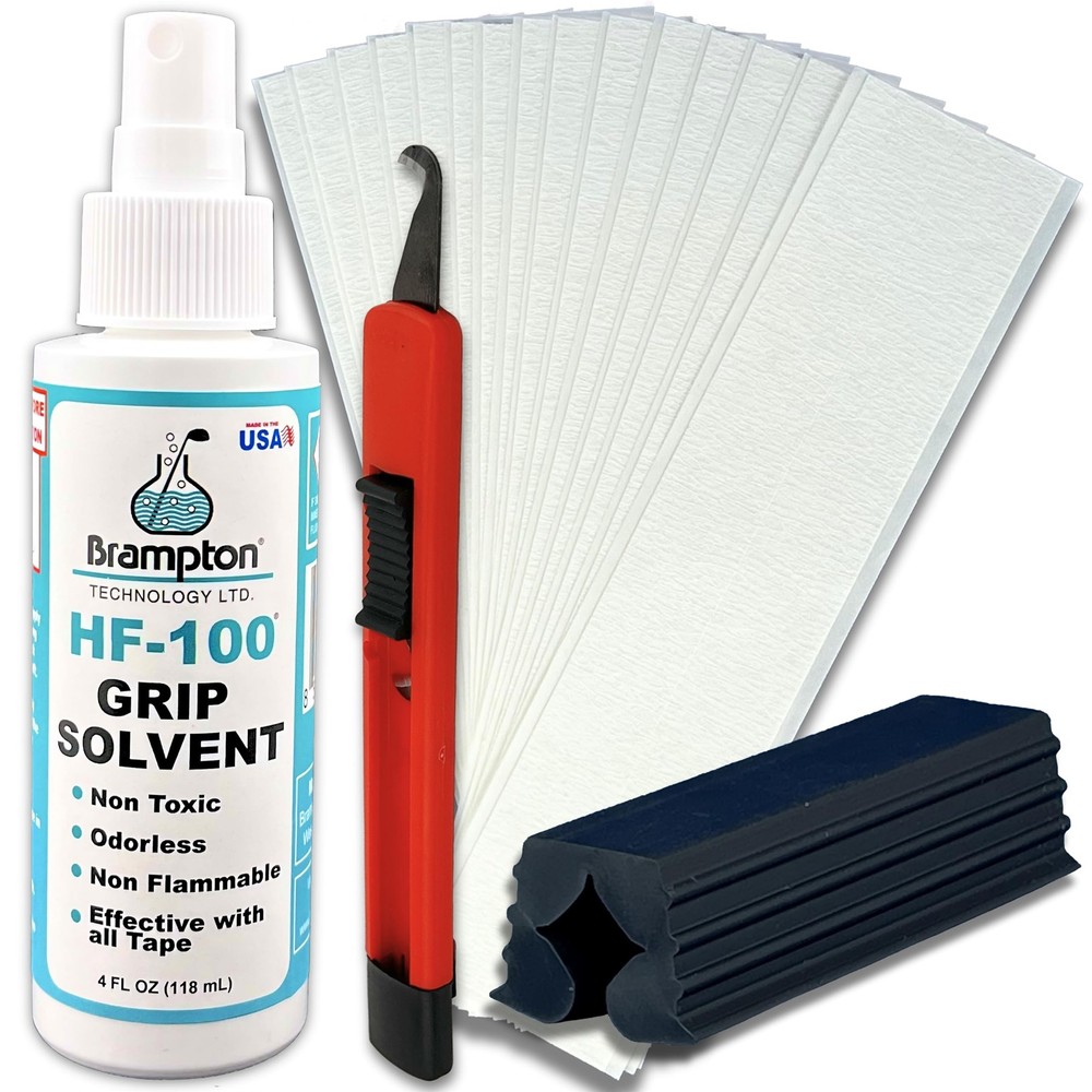 Golf Grip Kit Regripping Set Tape Strips Clamp Solvent Tool Kit