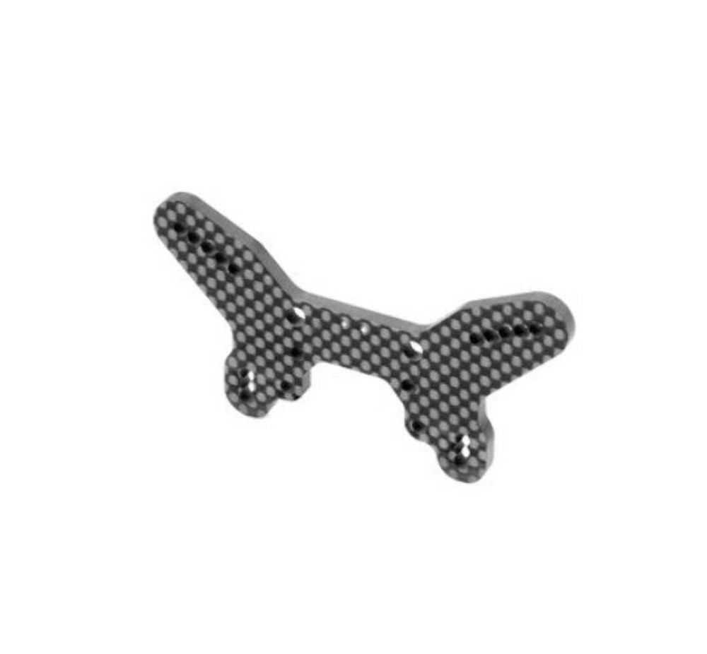 XRAY CARBON SHOCK TOWER HS BULKHEAD FOR WING 2 DOTS - FRONT