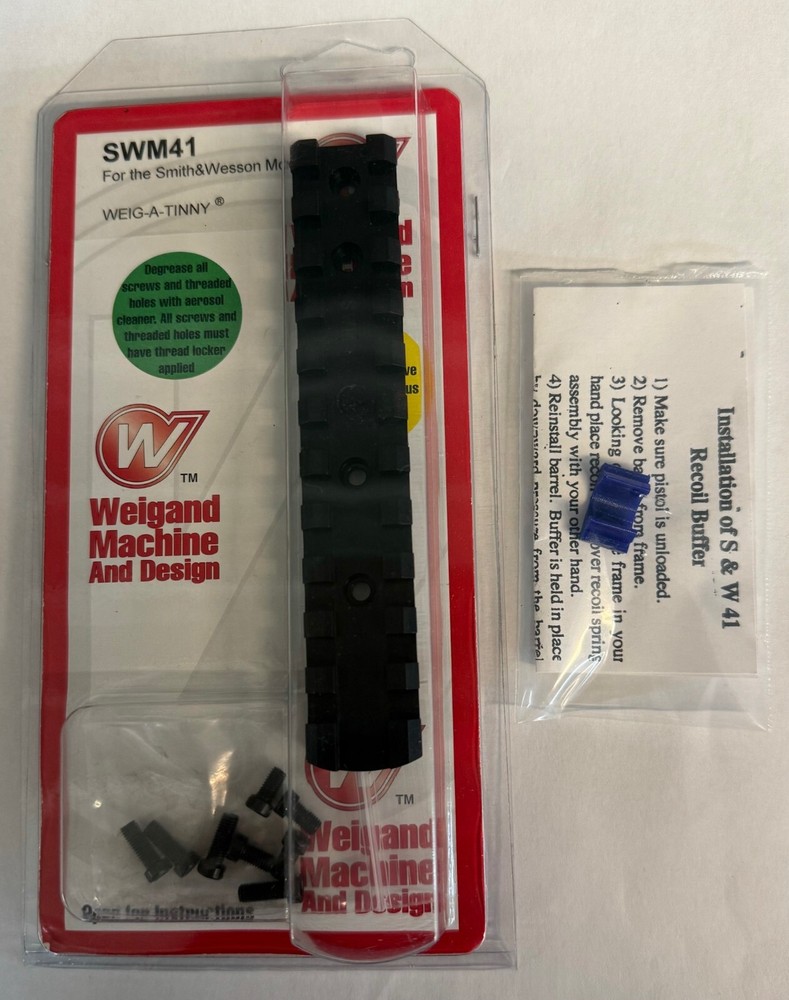 Weigand Combat Smith & Wesson Model 41 Scope Mount w/Buffer Kit - Black