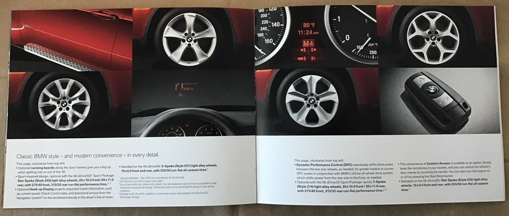 BMW X6 2008 Small Sales Brochure Preowned