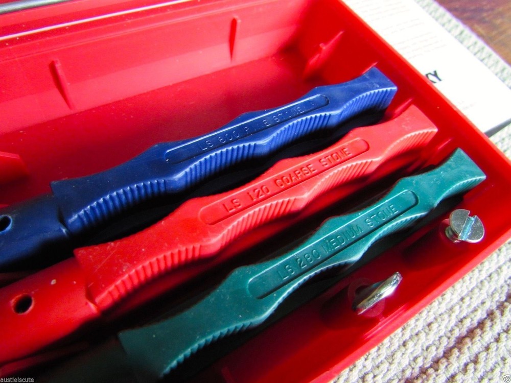 Lansky Knife and Tool Sharpener Guide Stone Kit Lot