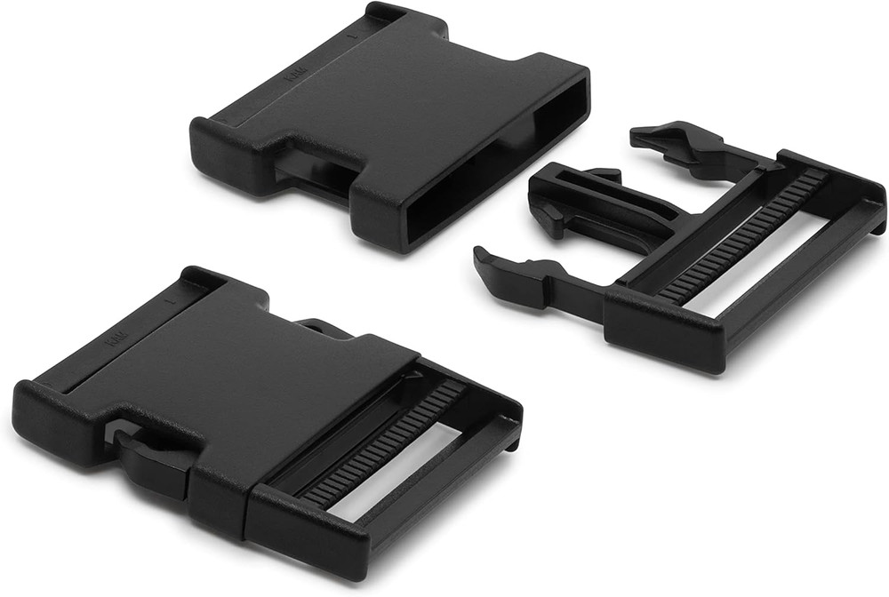 Dritz Parachute Buckle for 2-Inch Strap, 1 Set, Black