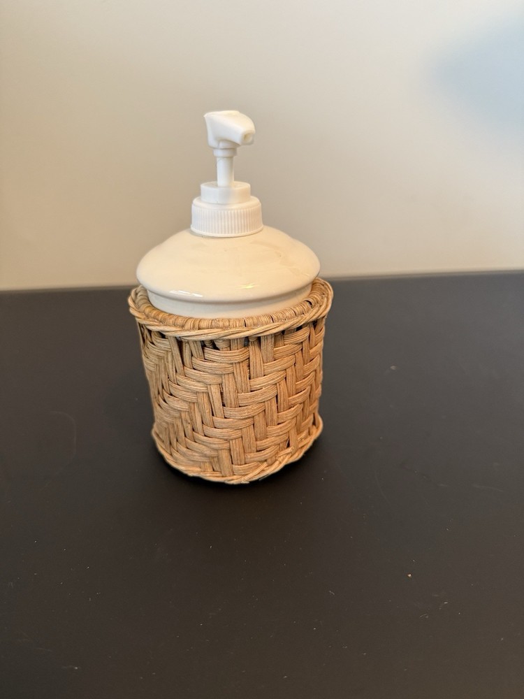 Bathroom Wicker Rattan Accessories Set