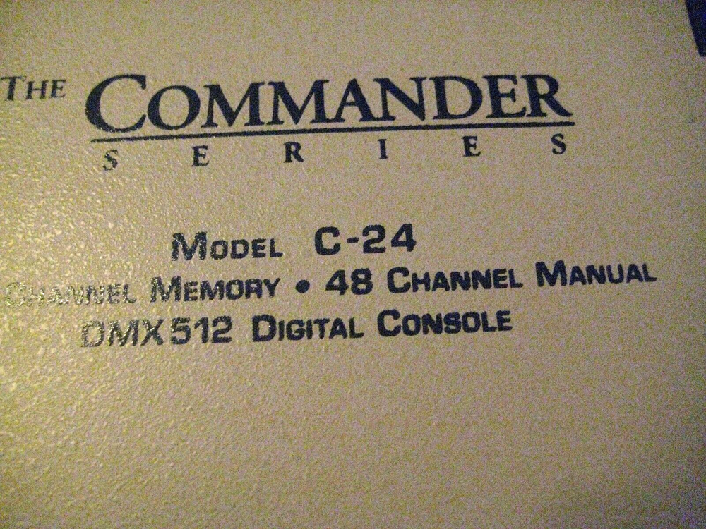 Applied Electronics Analog Lighting Console The Commander C-24 DMX512 Untested
