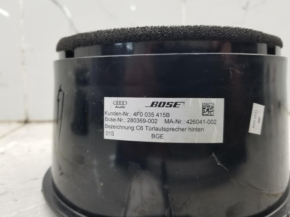 2009 AUDI A6 REAR RIGHT DOOR SPEAKER #006021