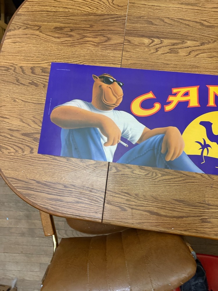 1997 Camel Cigarette Large Plastic Advertising Poster